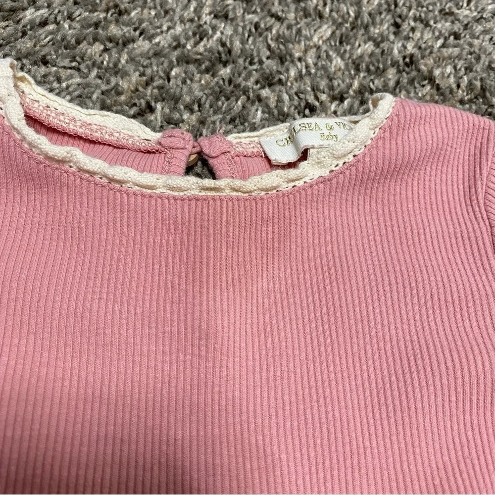 Chelsea and Violet Pink Striped Set - 18 month